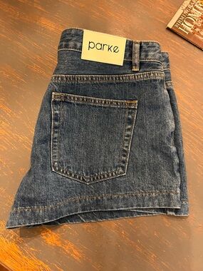 PARKE Denim Mini Shorts